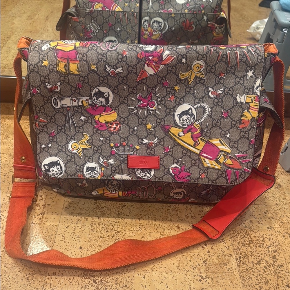 Gucci Multicolor Cartoon Print Bag